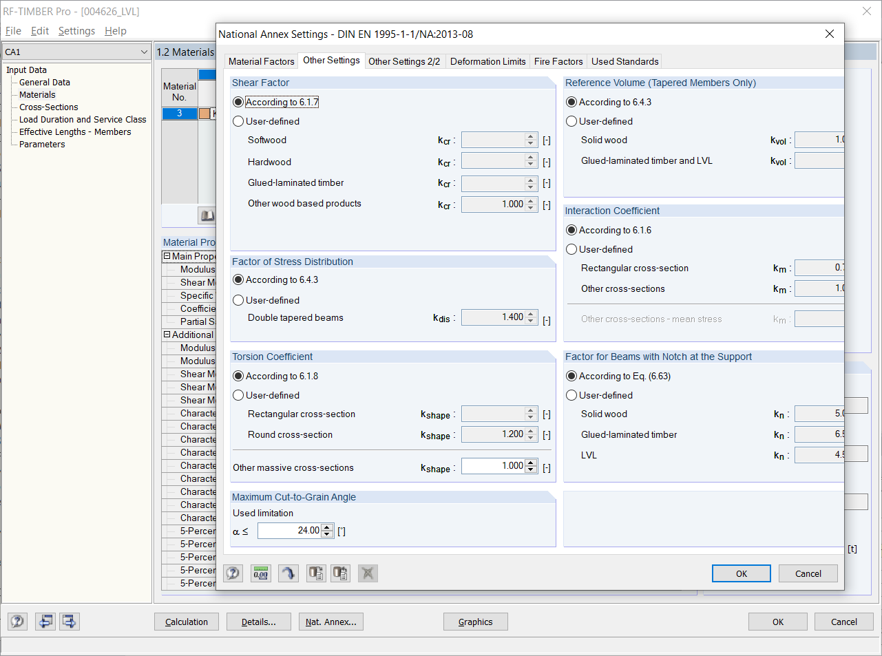 Scheda "Altre impostazioni"