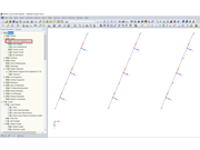 Attivazione degli assi della linea locale Aystems x, y, z in Display Navigator