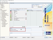 Finestra 1.1 in RF-CONCRETE Aste con attivazione del calcolo NL incl. viscosità e ritiro
