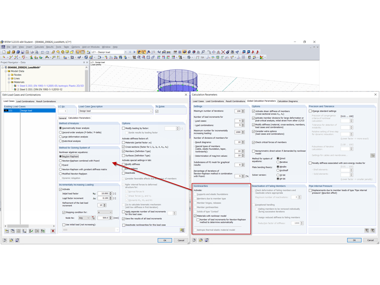 Sistema con non linearità