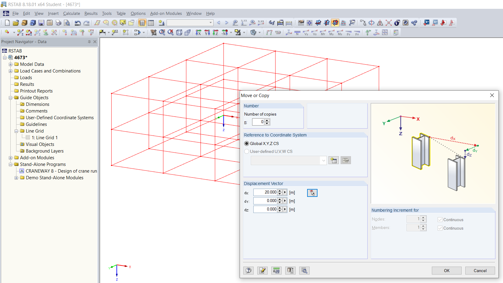 Copia della griglia di linee utilizzando "Sposta o Funzione di copia"