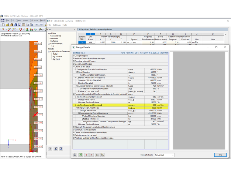Dettagli di progettazione senza ottimizzazione delle forze interne