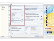 Impostazioni dettagliate in RF-/FOUNDATION Pro con selezione di progetti disponibili