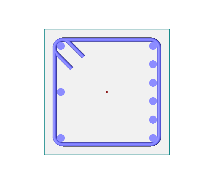 Layout dell'armatura laterale