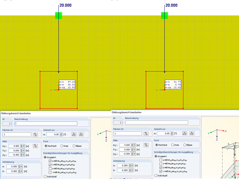 Combinazione 1/2 e 3/4