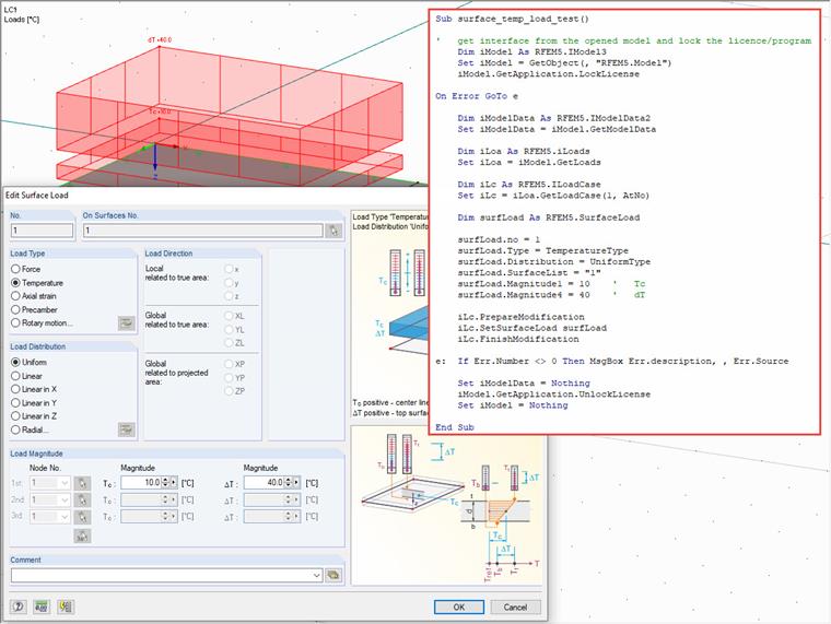 Applicazione del carico della temperatura alla superficie utilizzando l'interfaccia RF-COM