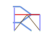 Torre delle scale, vista in direzione dell'asse Y.