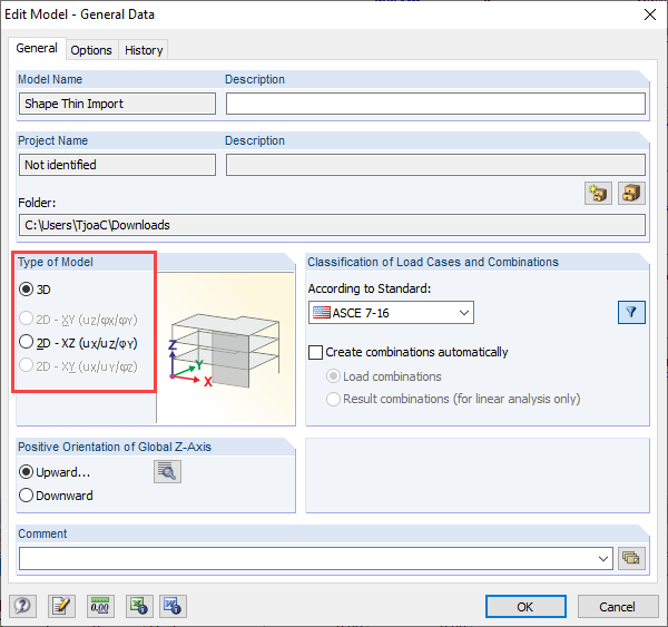 FAQ 005011 | La mia asta è allineata con l'inclinazione dell'asse principale durante l'importazione da SHAPE-THIN in un modello 2D di RFEM. Come posso risolvere questo problema?