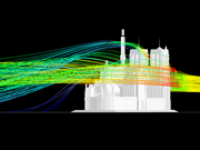 Cattedrale di Notre-Dame con rendering Streamline