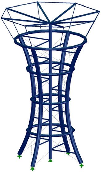 Analisi strutturale e progettazione di una torre di avvistamento