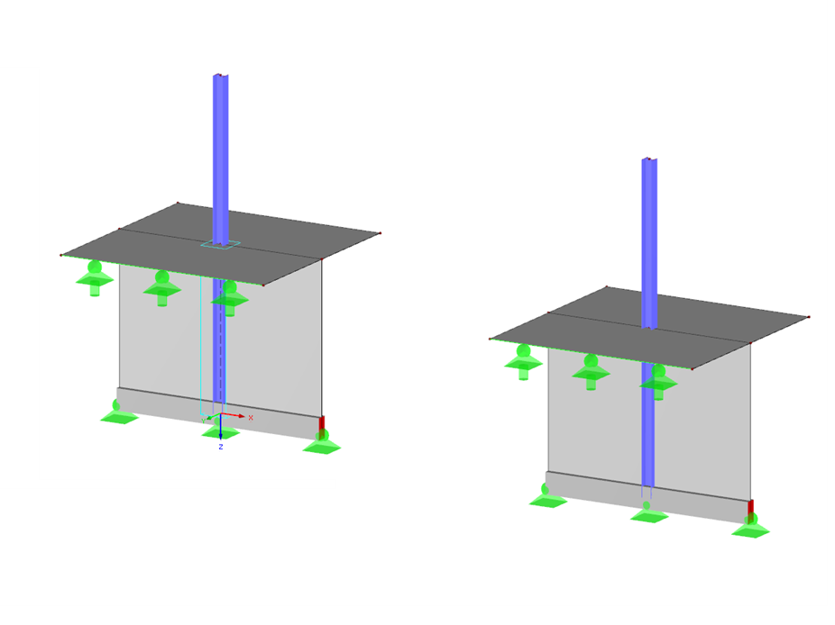 Modello 002487 | FAQ 005038 | Sloup procházející stěnou