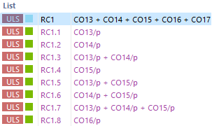 Combinazione di risultati con sottocombinazioni generate