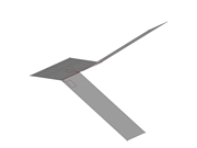 Scala dritta con 2 rampe e 1 pianerottolo