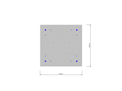 Sezione trasversale quadrata in calcestruzzo | Sezione trasversale
