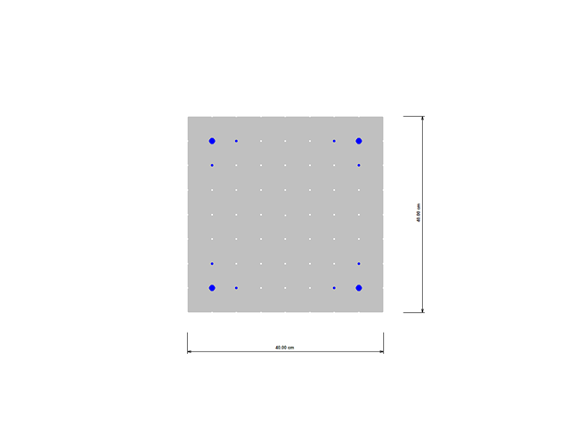 Sezione trasversale quadrata in calcestruzzo | Sezione trasversale