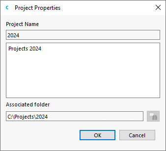 Modifica le proprietà del progetto