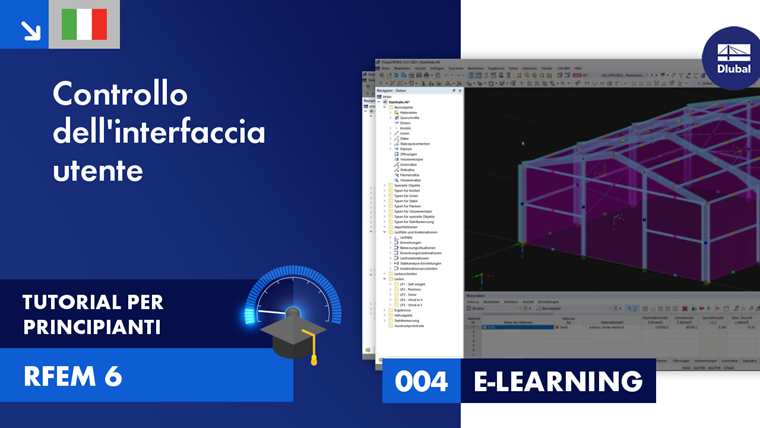 Parte di un tutorial di apprendimento elettronico per il controllo e il funzionamento dell'interfaccia utente.
