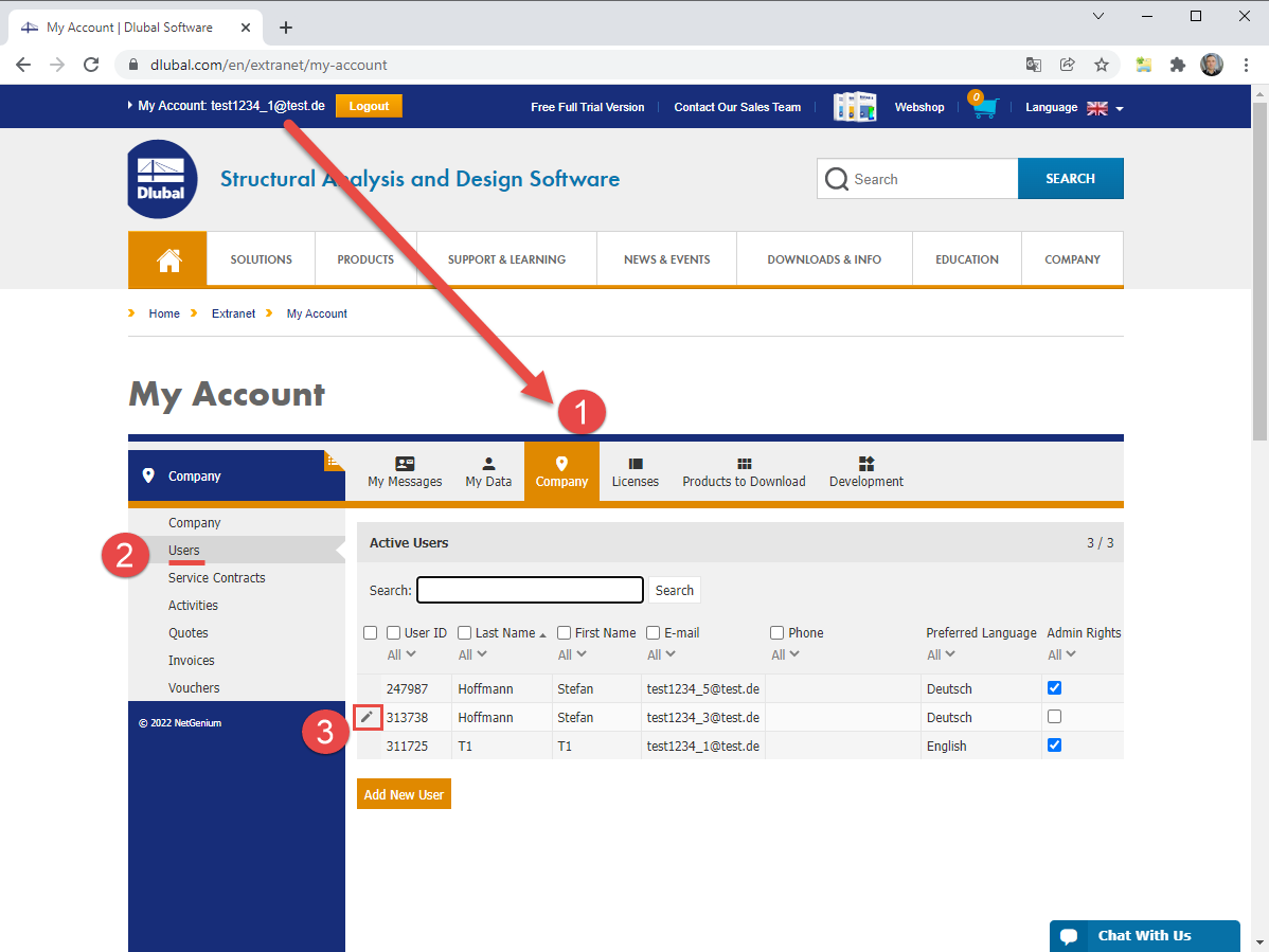 FAQ 005174 | Come posso impostare un utente inattivo nell'extranet?