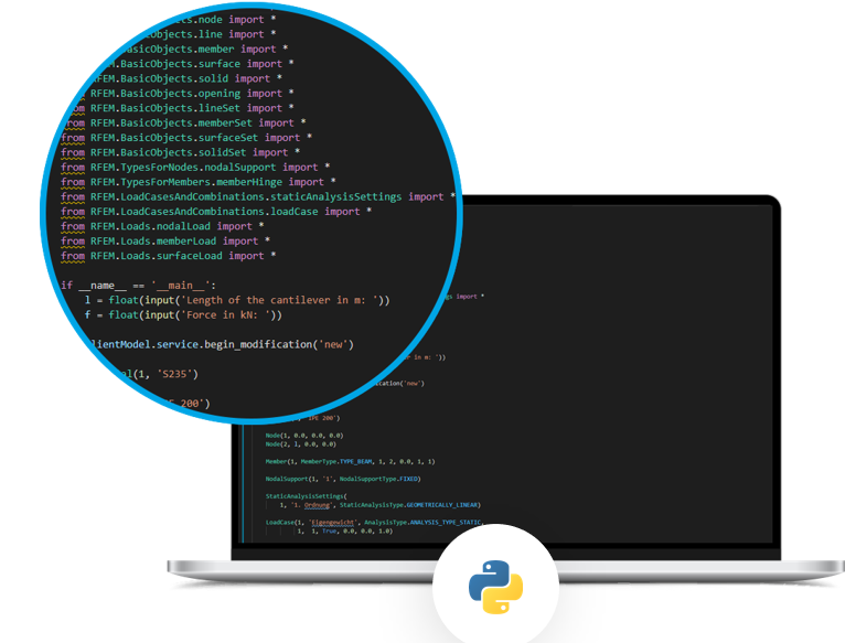 Webservice e API in RFEM 6/RSTAB 9 e Scripting con Python