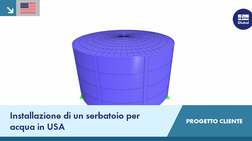 Costruzione di serbatoi dell'acqua negli Stati Uniti all'interno di un progetto cliente, dettagli tecnici non visibili