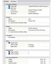 Regolazione dei dati per il cartiglio