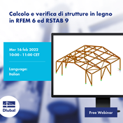 Calcolo e verifica di strutture in legno in RFEM 6 ed RSTAB 9