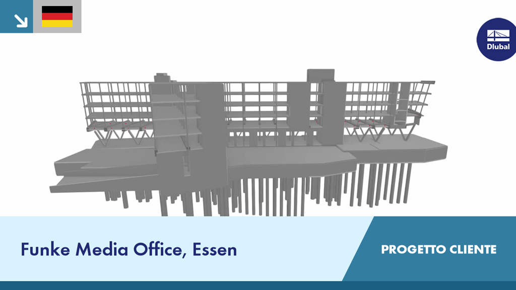 Edificio uffici moderno a Essen, progetto edilizio personalizzato