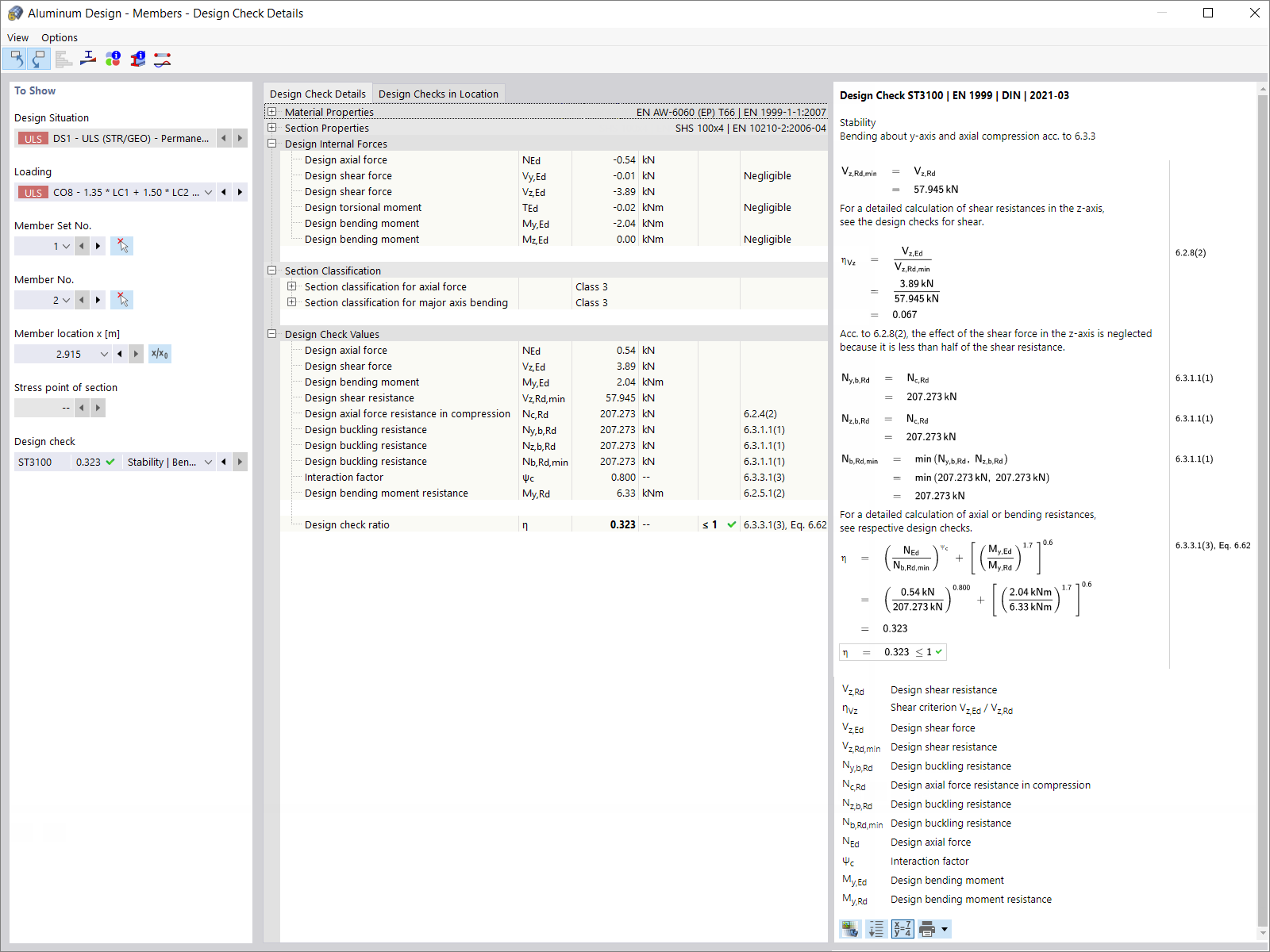 Dettagli della verifica