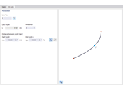 Finestra di dialogo "Nuovo punto di tensione", scheda "Sulla linea"