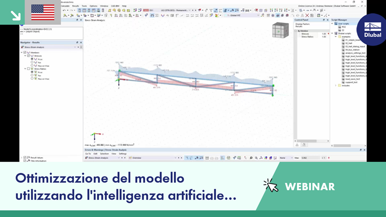 Ottimizzazione del modello utilizzando l'intelligenza artificiale (AI) in RFEM 6