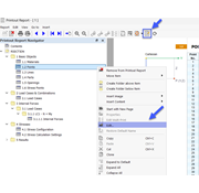 Pulsante e menu contestuale "Modifica relazione di calcolo"