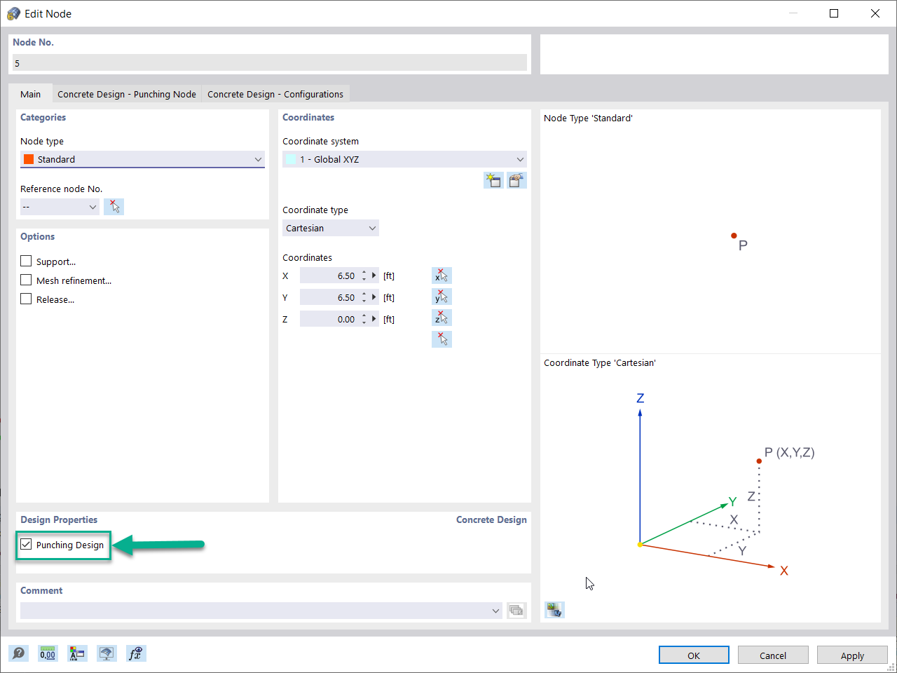 KB 001741 | Verifica a taglio-punzonamento in RFEM 6 secondo ACI 318-19 e CSA A23.3-19