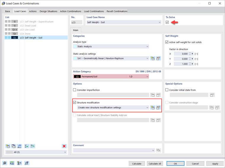 Peso proprio del solido del suolo