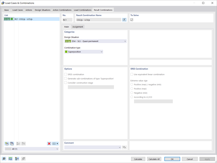 Combinazioni di risultati