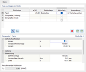 Definizione multipla di irrigidimenti trasversali nei punti quarti