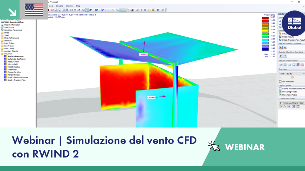 Simulazione del vento CFD con RWIND 2
