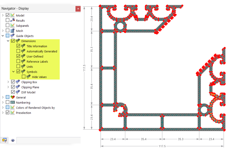 Mostra e nascondi quote