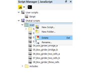 Elimina cartella in "Script Manager"