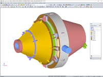 Modello 3D del convertitore in RFEM (© ATI COM)