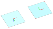 Allineamento degli assi della superficie secondo la regola delle tre dita