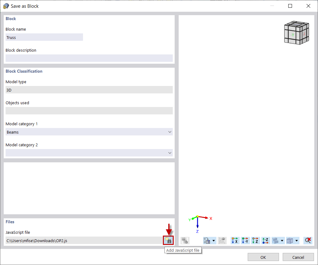 Aggiungi il file JavaScript