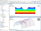 Membrana con supporto ad arco e cuscinetto di montaggio (CSA)