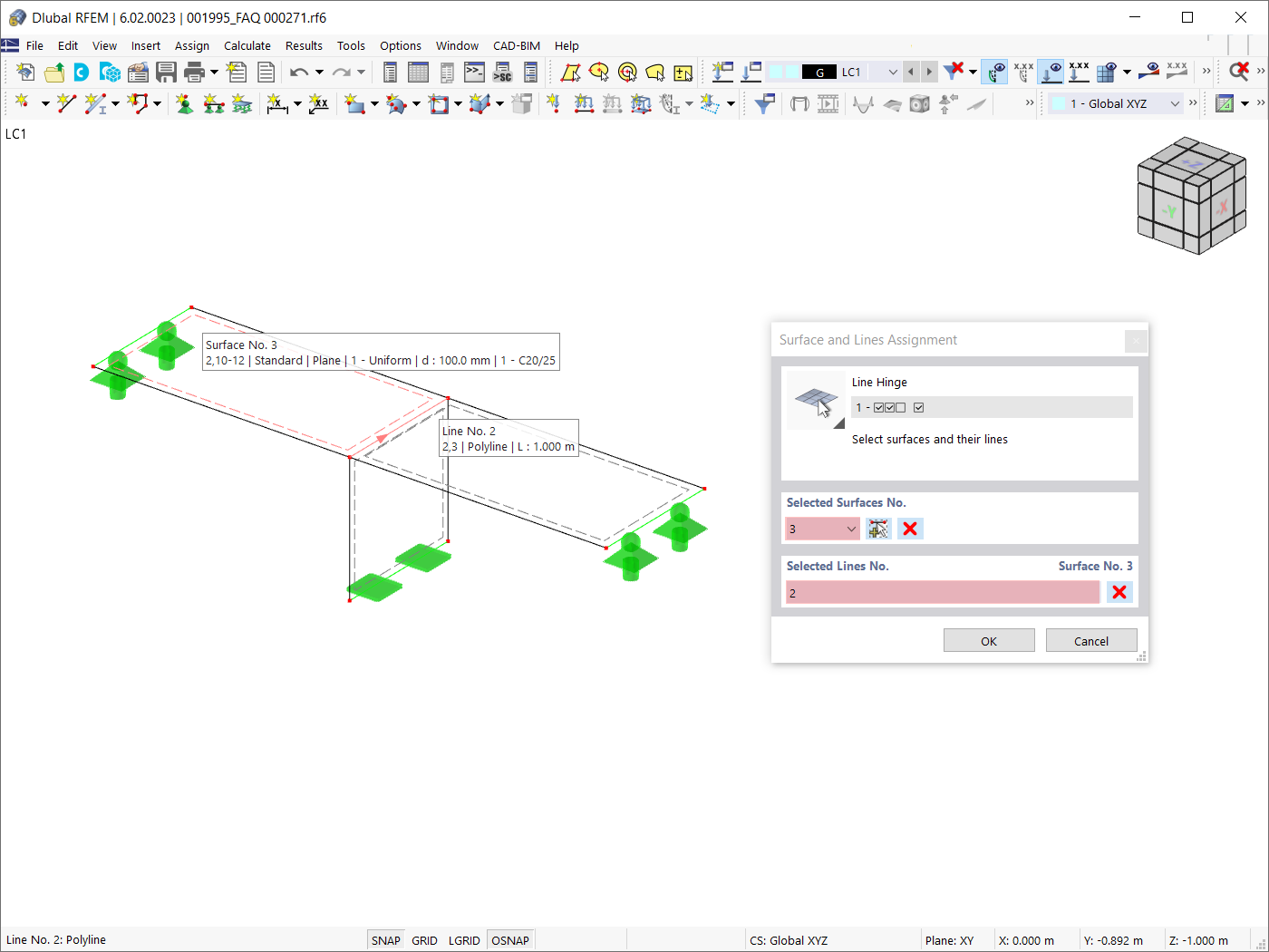 Seleziona superfici e loro linee