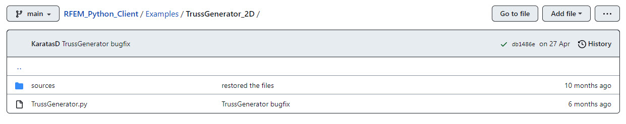 KB 001769 | Applicazioni pratiche usando Python e RFEM 6 | Generatore di travi reticolari 2D