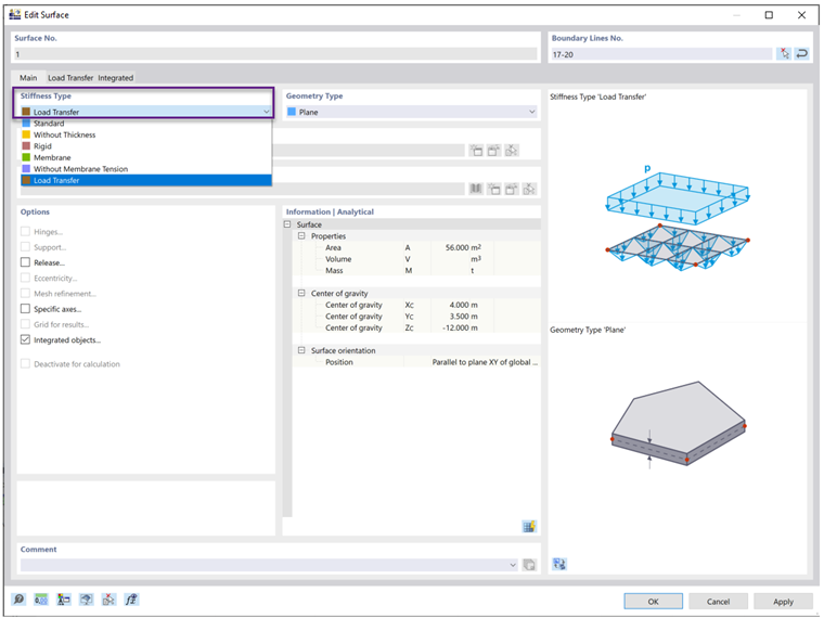 FAQ 005329 | Tipo di rigidezza delle superfici