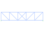 ID modello 432 | FT003-b | Trave reticolare con corrente parallele