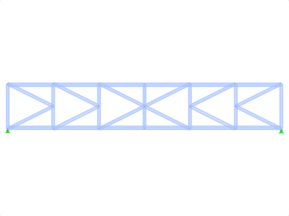 ID Modello 466 | FT030-b | Trave reticolare con corrente parallele