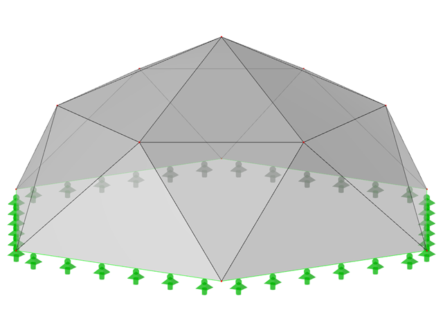 ID modello 1323 | 034-FPC023-b (Variante più generale di 034-FPC023-a) | Sistemi di strutture piegate piramidali. Superfici triangolari piegate. Pianta poligonale