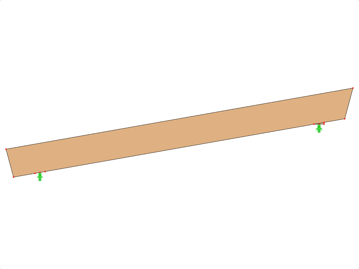 Modello ID 1998 | GLB0102 | Trave di legno lamellare incollato