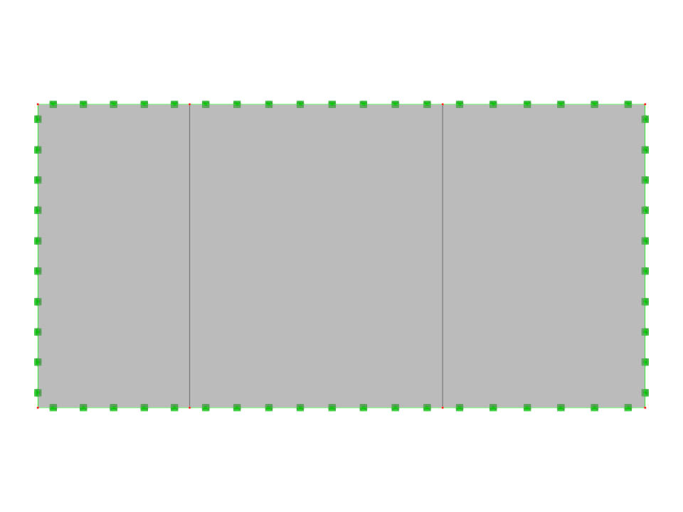 L'immagine mostra una soletta in calcestruzzo divisa in tre sezioni distinte, illustrando la sua configurazione strutturale e il design.